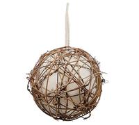Hummingbird Nesting Ball - Natural Wool Birds Nests Material Holder, Natural Rattan Bird Nesting Ball With Hanging Lanyard | Bird Supplies Naturals Rattan Nest For Patios Gardens Balconies Outdoors