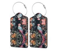 Hummingbird of Prey 4 PCS Business Travel PU etichetta in pelle adatta per borse/zaini/bagagli