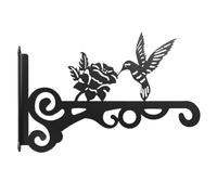 Hummingbird Plant Hanger, Garden Lantern Hook, Planter Bracket Support, Decorative Attaching Stand for Gardeners Women Men Homeowners Porch Patio Backyard Fronte Yard Home Plant Display Outdoor Decor