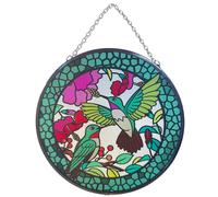 Hummingbird Stained Glass Suncatcher - 6-Inch Window Decor