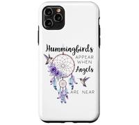 Hummingbirds Appear When Angels Are Near Hummingbird Purple Custodia per iPhone 11 Pro Max