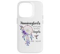 Hummingbirds Appear When Angels Are Near Hummingbird Purple Custodia per iPhone 14 Pro