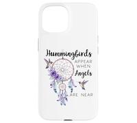 Hummingbirds Appear When Angels Are Near Hummingbird Purple Custodia per iPhone 15