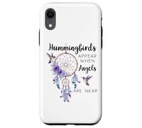 Hummingbirds Appear When Angels Are Near Hummingbird Purple Custodia per iPhone XR