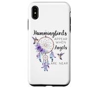 Hummingbirds Appear When Angels Are Near Hummingbird Purple Custodia per iPhone XS Max