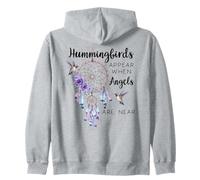 Hummingbirds Appear When Angels Are Near Hummingbird Purple Felpa con Cappuccio