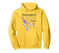 Hummingbirds Appear When Angels Are Near Hummingbird Purple Felpa con Cappuccio