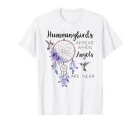 Hummingbirds Appear When Angels Are Near Hummingbird Purple Maglietta