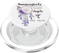 Hummingbirds Appear When Angels Are Near Hummingbird Purple PopSockets PopGrip per MagSafe