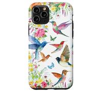 Hummingbirds within Florals and Butterflies Bird Lover Custodia per iPhone 11 Pro