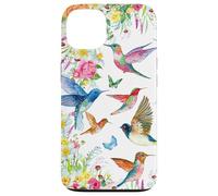 Hummingbirds within Florals and Butterflies Bird Lover Custodia per iPhone 13