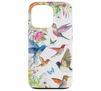 Hummingbirds within Florals and Butterflies Bird Lover Custodia per iPhone 13 Pro