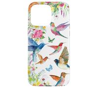 Hummingbirds within Florals and Butterflies Bird Lover Custodia per iPhone 15 Pro Max