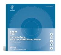 HumminGuru Buste per dischi in vinile buste interne per dischi in vinile, buste esterne, custodie per dischi (Maniche esterne senza cuciture, 12“)