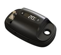 HumminGuru S-DUO Pulitore ad ultrasuoni per aghi per dischi + misuratore di pressione dello stilo (2-in-1) Bilancia digitale per la forza dello stilo per cartucce MM MC (Nero: S-DUO Pro)