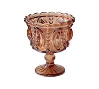 HUMOCHUSON Caffè E Bevande Calice Da Dessert In Stile Palazzo Cinese Da 230 Ml, In Vetro Goffrato Europeo, A Nido D'Uccello, Confezione Da 4