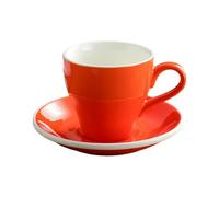 HUMOCHUSON Caffè E Bevande Tazza Da Caffè In Ceramica Europea Da 280 Ml, Adatta Per Cappuccino, Latte Americano, Stile Moderno E Semplice - Arancione
