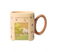 HUMOCHUSON Caffè E Bevande Tazza Da Caffè Quadrata In Ceramica Con Stampa Di Gatti E Cani Delle Quattro Stagioni, 380 Ml