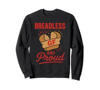 Humor Allergy Life senza glutine Celiac Pride No Wheat Style Felpa