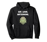 Humor artichokes minimalist vegetable eat love artichoke Felpa con Cappuccio