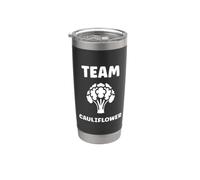 Humor Cauliflower simple vegetable team Cauliflower Bicchiere termico in acciaio inox doppia parete