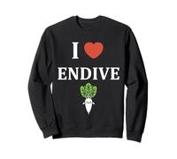 Humor endive minimalist vegetable simple i love endive Felpa