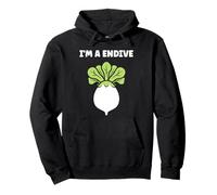 Humor endive minimalist vegetable simple i'm a endive Felpa con Cappuccio