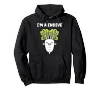 Humor endive minimalist vegetable simple i'm a endive Felpa con Cappuccio