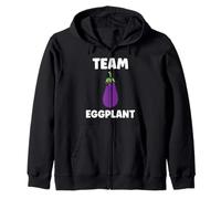 Humor Food Eggplant Simple Team Eggplant Felpa con Cappuccio