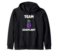 Humor Food Eggplant Simple Team Eggplant Felpa con Cappuccio