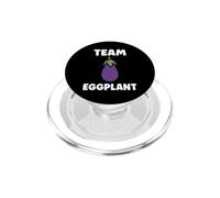 Humor food eggplant simple team eggplant PopSockets PopGrip per MagSafe