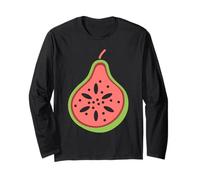 Humor guavas Cute Fruit Minimalist Simple Guava Maglia a Manica