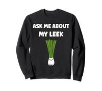 Humor leek minimalist vegetable ask me about my leek Felpa