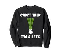 Humor leek minimalist vegetable can't talk i'm a leek Felpa
