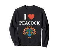 Humor peacock animals minimalist simple i love peacock Felpa
