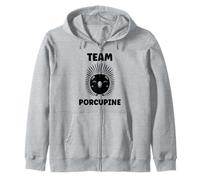 Humor Simple Minimalist Cute Rodent Team Porcupine Felpa con Cappuccio