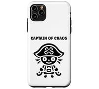 Humor skull pirates minimalist simple captain pirate Custodia per iPhone 11 Pro Max