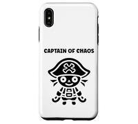 Humor skull pirates minimalist simple captain pirate Custodia per iPhone XS Max