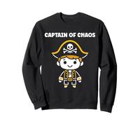 Humor skull pirates minimalist simple captain pirate Felpa