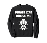 Humor skull pirates minimalist simple quote life pirate Felpa