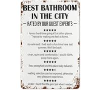 Humorous Bathroom Warning Sign No Paranormal Activity Vintage Metal Tin Plaque for Bar Cafe Restroom 8 X 12 in