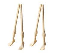 Humorous Feet Shaped Chopsticks, 2 Pairs Creative Reusable Utensils, Non-Slip Novelty Tableware, Funny Dinner Party, Quirky Home Kitchen Gadgets