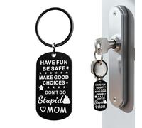 Humorous Keychain Pendant - Stylish Keyring Purse Accent Offering Lightweight Fun Shape Long Lasting Build Personalized Meaning Suitable For Sons Daughters Teens Adults | For Family Friend Celebration