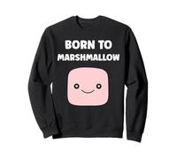 Humour marshmallow sucre amour Born to marshmallow Felpa