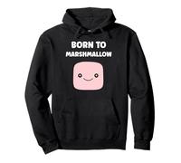 Humour marshmallow sucre amour Born to marshmallow Felpa con Cappuccio