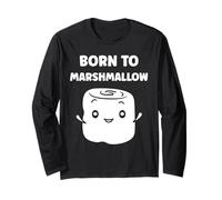 Humour marshmallow sucre amour Born to marshmallow Maglia a Manica