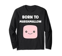 Humour marshmallow sucre amour Born to marshmallow Maglia a Manica