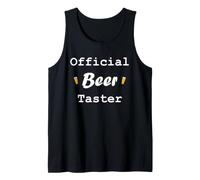 Humour Official Beer Taster Funny Drinking Beer Canotta