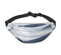 Humpback Whale Tail Ocean per donna Uomo Cintura regolabile casual per viaggi Escursionismo Marsupi