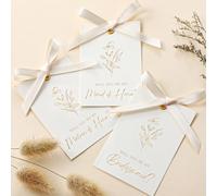 Humyoun 11 biglietti per proposta di damigella d'onore con fiocco floreale metallico, regalo per sposa 8 Will You Be My Bridesmaid 2 Maid of Honor 1 Matron of Honor invito per matrimonio addio al